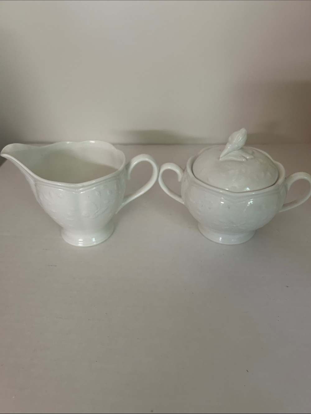 Vintage Lenox Creamer and Sugar Set Butterfly Meadow Cloud Replacement
